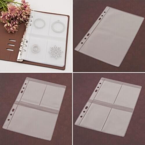 5 Sheets DIY Scrapbooking Cutting Dies Stencil Storage Book Collection Album Inner Page