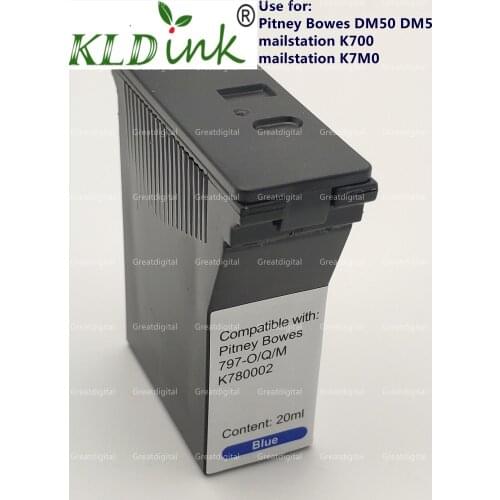 25pcs Compatible 797-0 797-0SB K780002 Blue Postage Meter Ink for pitney bowes DM50 DM55 K700 K791 DM50I DM55I K780 Meter
