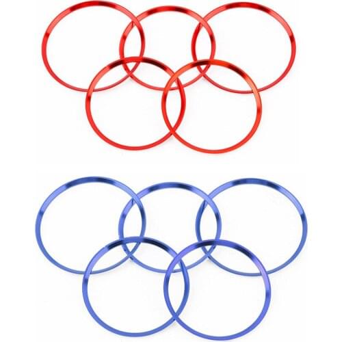 Car styling 5pcs Air Condition Air Vent Outlet Ring Cover Trim Decoration 2 Colors For Mercedes For Benz AMG Accessories