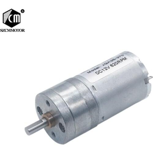 6v DC Electric Motor 12RPM to 1360RPM High Torque Power 25mm Diameter Gearbox Motor Micro Geared Motor Mini Gear Motor