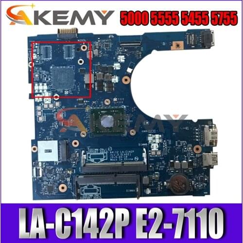 Akemy AAL12 LA-C142P E2-7110 CN-0Y7P00 Y7P00 FOR DELL INSPIRON 15 5000 5555 5455 5755 Laptop Motherboard 100% tested mainboard