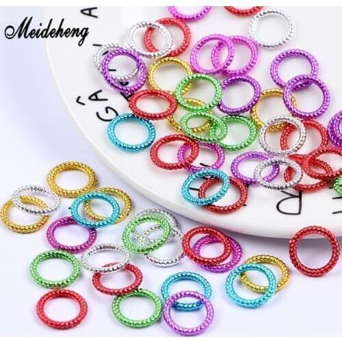 Acrylic Transparent Circle Beads Electroplating Slime Crystal Mud Filler Ornament Accessories For Hair Ring Needlework Meideheng