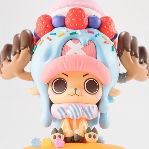 Anime One Piece Tony Tony Chopper Candy Action Figure Juguetes One Piece 15th Figurals Collectible Model Toys Brinquedos 11CM