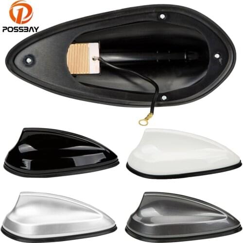 POSSBAY Car Shark Roof Fin Antenna AM/FM Signal Aerial Cover for Mini Cooper Suzuki Swift BMW Seat Ibiza Citroen Exterior Parts