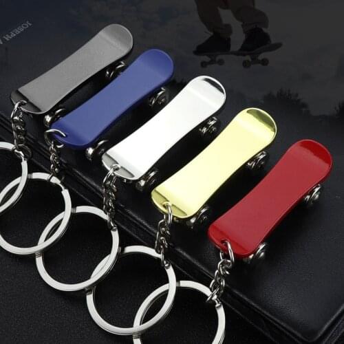 High Quality Metal Scooter Skateboard Keychain Car Key Chain Accessories Keyring Fashion Bag Charm Unisex Jewelry Gift Llavero