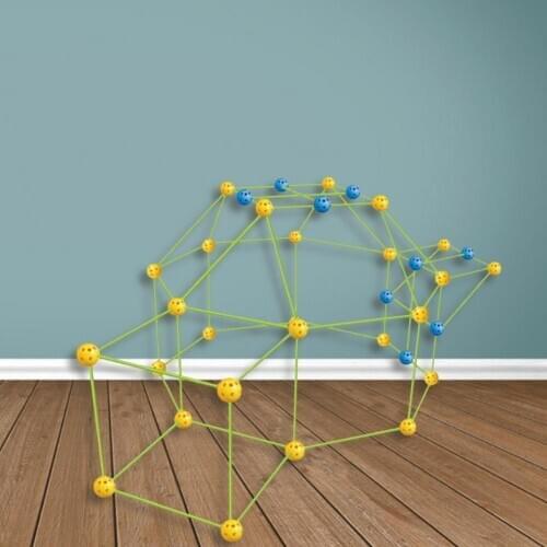 Fort Building Kit DIY 3D Construction Set Castles Tunnels Tents Kit Play House Building Toys For Boys Girls Christmas Gift