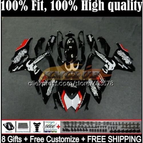Injection For SUZUKI GSXR 750 600 CC GSXR-600 K8 08 6CL.32 GSXR750 GSXR600 08 09 10 GSXR-750 2008 2009 2010 Fairing black flame