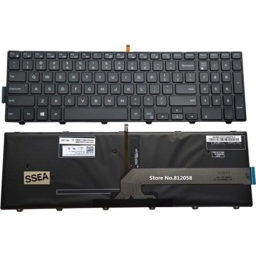 SSEA New US keyboard backlit For Dell Inspiron 15-3000 Series 15 3541 3542 3551 3552 3558 laptop keyboard
