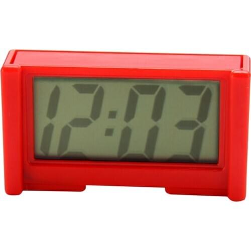 Battery Operated Mini Travel Clock Car Vehical Auto Interior Dashboard Clock Adhesive/Table Rest