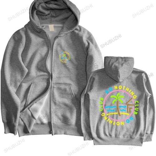 Fashion brand winter hoodies Do Nothing Club - Club Des Faineants Palmier Luxe Logo Paris Mode male hooded zipper warm jacket