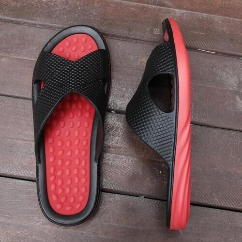 Men 39 s sandals casual slippers home man shoe big sizes 48 massage hotel beach bathroom non slides guest indoor house shoes