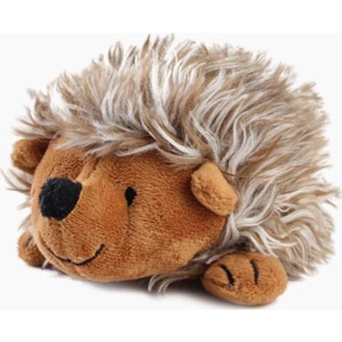 Soft Plush Hedgehog Pet Vocal Toys Interactive Toy Dog Puzzle Chewing Bite Resistant Stuffed Pets Hedgehog Toy