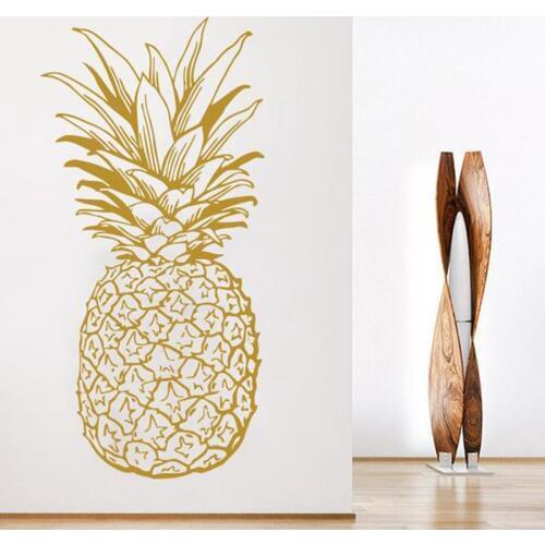 Pineapple Wall Decals Pine Fruit Food Kitchen Wall Decor Cafe Vinyl Sticker Home Decal Kids Birthday Interior Design C029