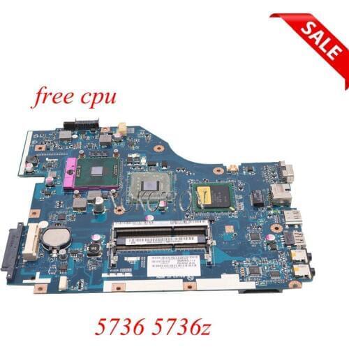 NOKOTION MB.TZZ02.001 PEW72 LA-6631P REV 1.0 MBTZZ02001 mainboard For acer aspire 5736 5736z laptop Motherboard GM45 free cpu