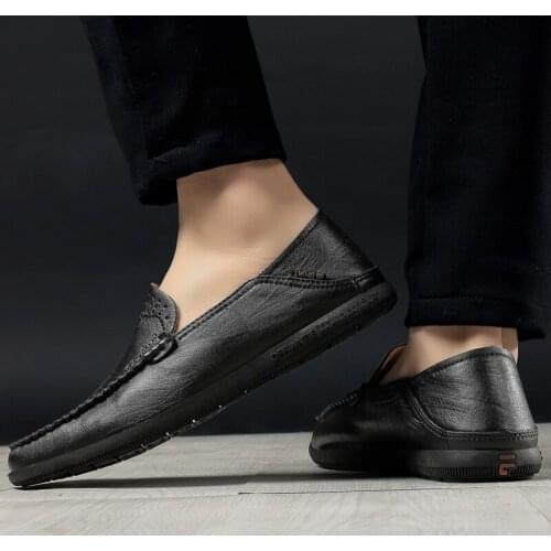 Casuales shoe leisure soulier flat mens casual hombre black loafers sapato fashion de informales shoes cuero shose causal boots