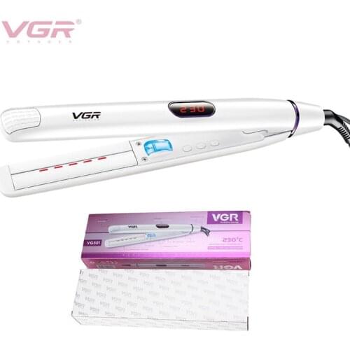 Professional Hair Straightener Curler Hair Flat Iron Negative Ion Infrared Hair Straighting Curling Iron Corrugation LED Display