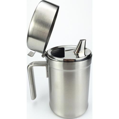 Manufacturers wholesale stainless steel soy sauce vinegar cooking oil bottle metal kitchen oil bottle