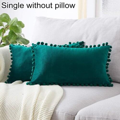 Pink Pillowcases Gray Blue Yellow Pom-poms Pillowcases Particle Velvet