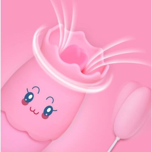 Sex Toys Tongue Vibrating Oral Licking Vibrator Female Nipple Sucking Clitoral Stimulator Egg G-spot Massage Vibrator