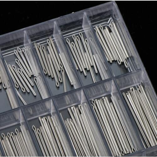 180Pcs Band Cotter Pins Stainless Steel Links Strap 8mm-26mm
