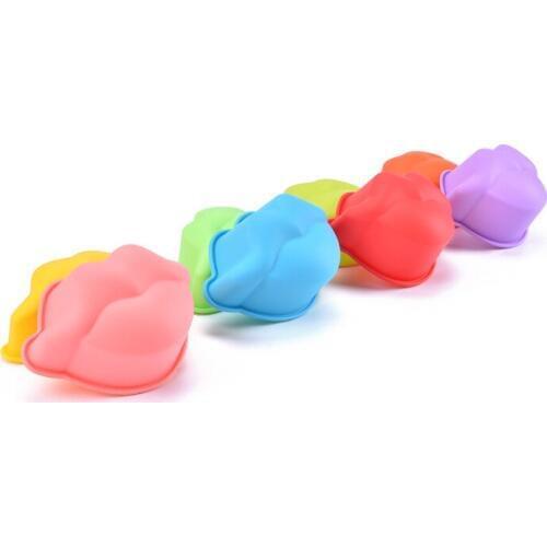 9cm Sexy Lips Shaped Thicken Silicone Cake Mold Cake Decoration Fondant Chocolate Cake Mold Handmade Soap Mould pudding Tools