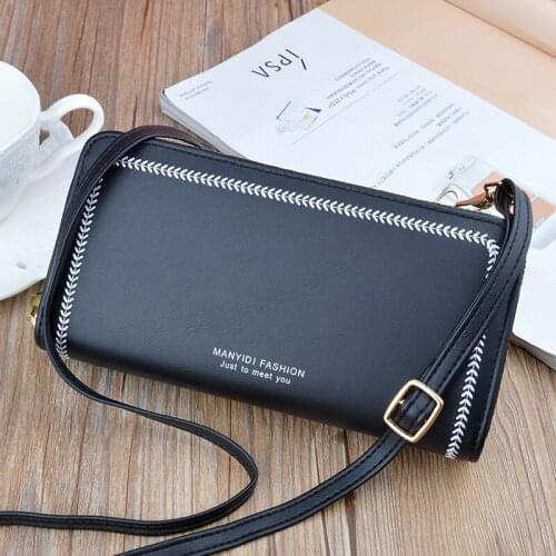 Mini Women Crossbody Bags Cell Phone Purse Bag Smartphone Wallet Leather Shoulder Bag Square Bag Fashion Zipper Wallet Women
