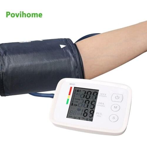 Arm Blood Pressure Monitor With Voice Broadcast Heart Beat Rate Test Pessure Meter Sphygmomanometer Home Use Health Care