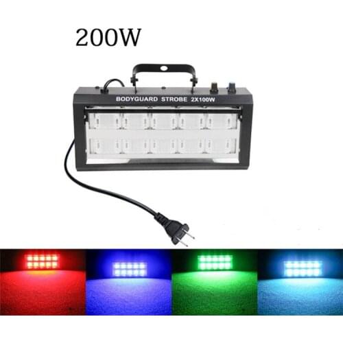 High power 200W bodyguard LED flash lamp Diba KTV flash flashlight bar sound controlled colorful disco lamp