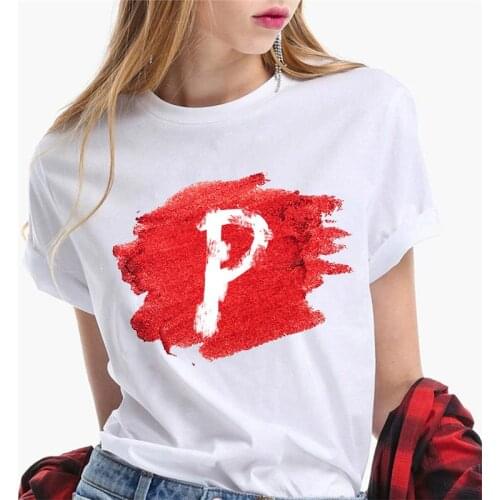 Fashion T-shirt Women Tshirts 26 Alphabet Print Harajuku Ladies Tshirt White Casual Female T Shirts Aesthetic tee shirt femme