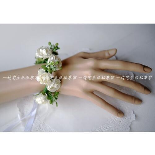 12 X Pretty 3 set of head wreath+Floral Tiara+wrist corsage ,WEDDING DECORATION FLOWER (EMS Free shipping)