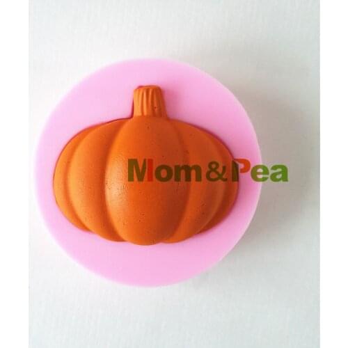 Mom&Pea 1212 Free Shipping Pumpkin Silicone Mold Cake Decoration Fondant Cake 3D Mold Food Grade