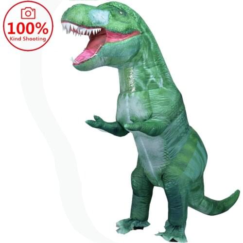 2020Newest Triceratops Cosplay T rex Dino Spinosaurus Inflatable Costume for Adult Kid Fancy Dress up Halloween Party Anime Suit