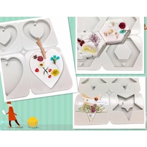 4 hole Different shapes Aromatic gypsum mold silicone cake mould Baking tool