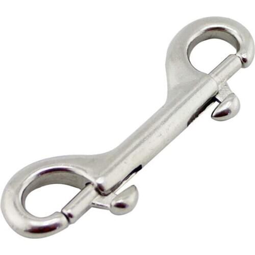 5 pcs Scuba Diving 65mm 76mm 316 Stainless Steel Hook Double Ended Bolt Snap Buckle Metal Clip