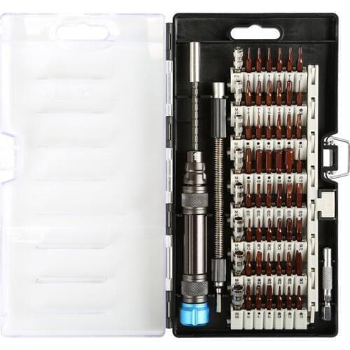 60 in 1 Chrome Vanadium Precision Screwdriver Tool Kit Magnetic Screwdriver Set for Phone Tablet Compact Repair Maintenance Tool