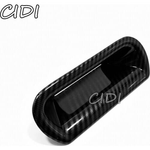 ABS Carbon Fiber Black Chrome Car Rear Trunk Lid Door Handle Bowl Cover Trim Fit For Honda CRV CR-V 2012 2013 2014 2015 2016