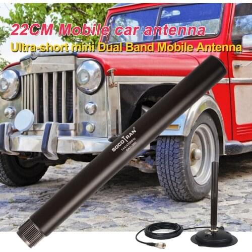 Original Socotran SAT 310 350 Walkie-Talkie antenna VHF/UHF 144/430MHz 3.0dB 50W 12cm Mobile Radio Transceiver Min Car Antenna