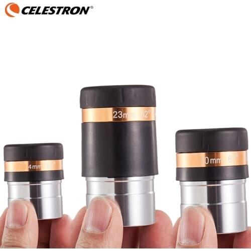 CELESTRON 1.25" 62 Degrees 4mm/10mm/23mm Eyepiece Lens Aspheric Wide Angle HD Multi-Coated Ocular Adapter Astronomical Telescope