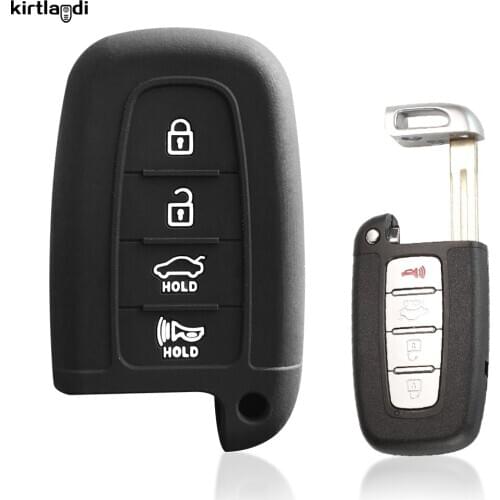 Kirtlandi Key Cover Case for Kia Sportage SL for HYUNDAI IX35 Creta Sonata Santa Fe Elantra 4 Button Key Holder Keychain Protect