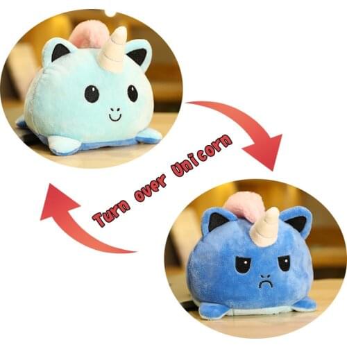 5 Styles Double-Sided Reversible Stuffed Unicorn Kids Gifts Animals Unicornio Flip Plush Doll Toy Peluches For Pulpos