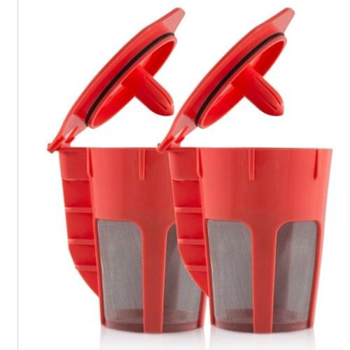 Hot XD-Reusable Coffee Filters for K-Cups Carafe,Refillable Replace for Keurig 2.0 and K200 K300 K400 Series Coffee Capsules