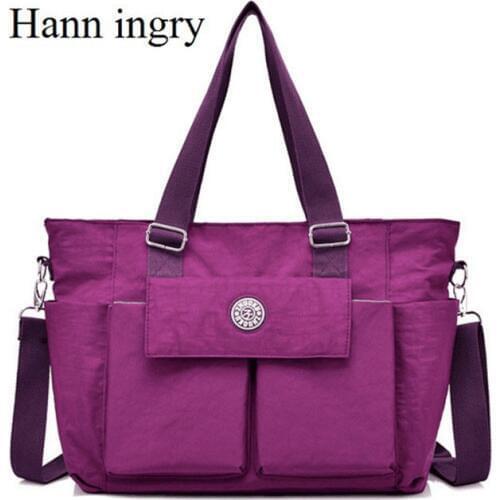 HANN INGRY 2021 Wear-resistant Oxford Bag Leisure Large Capacity Handbag Light Weight Waterproof Bag Multi Color Options H150D