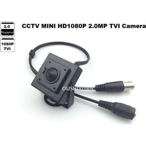 HD TVI 2.0MP 1080P Full Wide Angle 85Degree Lens 3.7mm Taper Type CCTV Mini box Security TVI 1080P Camera