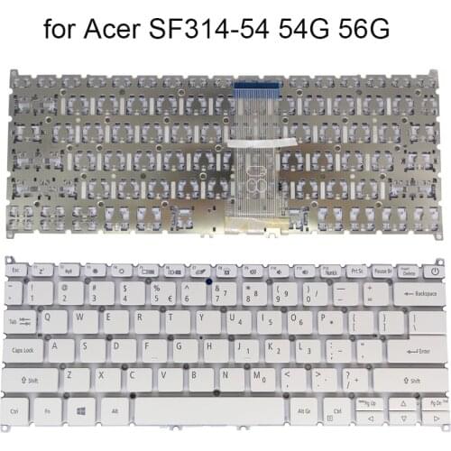 Computer English keyboard For Acer Swift 3 SF314-54 SF314-56G SF314-54G 52L8 80RR US laptop replacement keyboards white parts