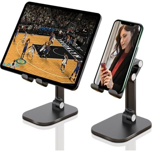 Mini Foldable Phone Holder Stand Adjustable Telescopic Desktop Tablet Bracket Mount for Universal Mobile Phones Tablet Use