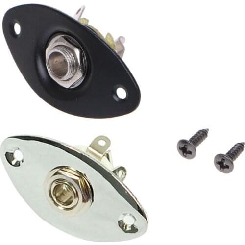 For Electronic Guitar Guitar Accessories Output Cat Eye Oval Jack Plate 87HF