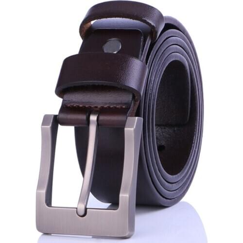 Soft belt famous brand Pin Buckle Cowboy Genuine Leather Belts Vintage wide Waistband Strap 130 140 150cm