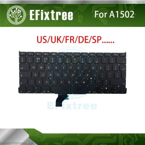 Full New A1502 Keyboard UK English For Macbook Pro Retina 13" A1502 Layout Backlight 2013 2014 2015 EMC2678 EMC2875 EMC2835