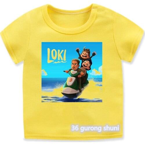 2021 New Funny Luca Kid Loki T Shirt Tva T-Shirt Boys Kid Clothes Harajuk Streetwear Short Sleeve T-Shirts Harajuku Tee Tops