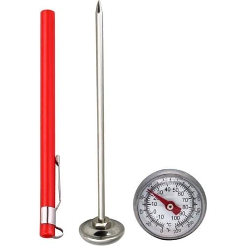 New Stainless Steel Pocket Probe Thermometer Gauge For BBQ Meat Food Kitchen Cooking Instant Read Meat Gauge